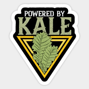 Powered by Kale Broccoli Vegetarian Vegan Sticker